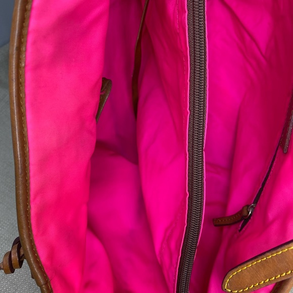 DOONEY & BOURKE NAVY NYLON BUCKLE CLOSURE SATCHEL/TOTE - Picture 14 of 16